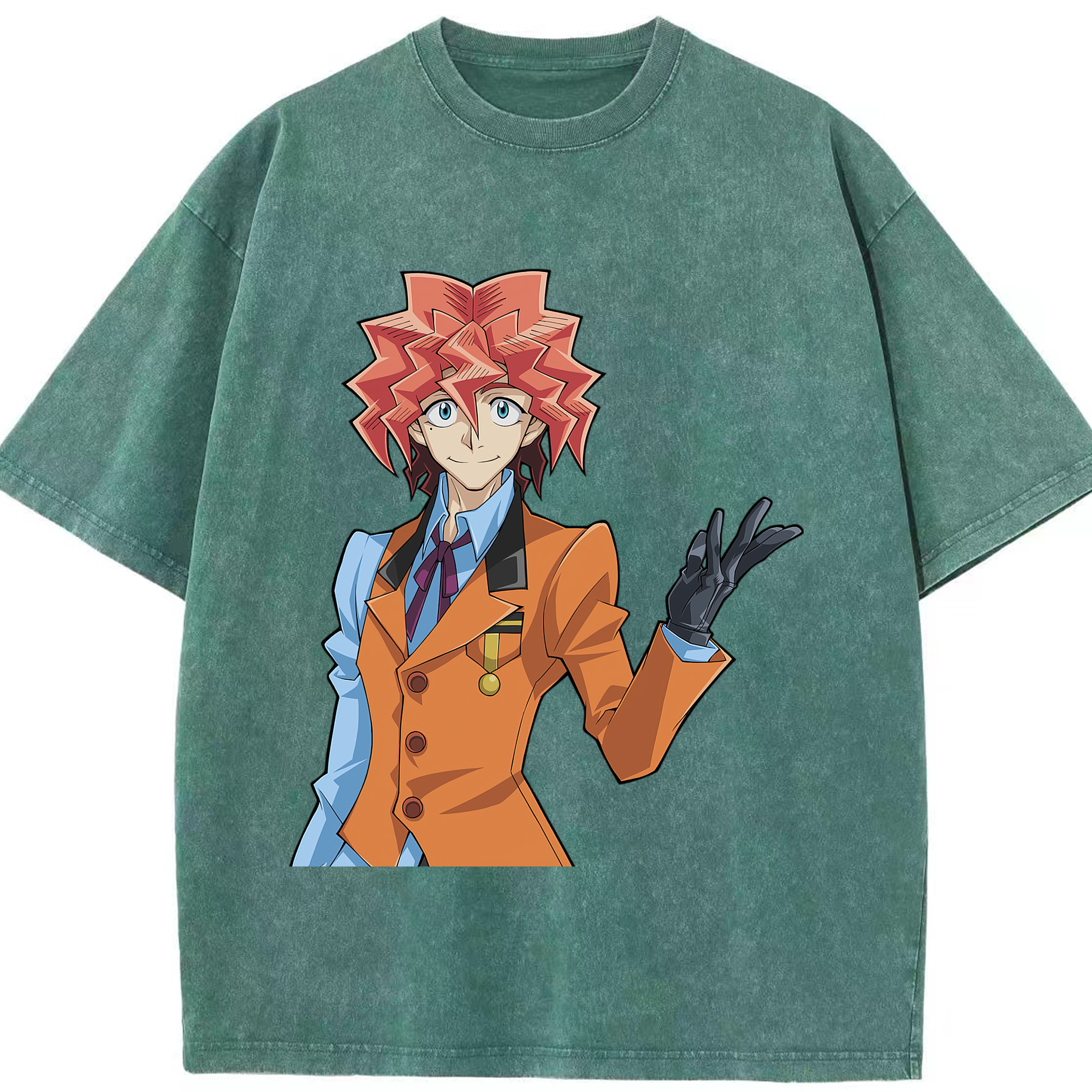 （画像用） 遊☆戯☆王 Yu-Gi-Oh! 綿100% ヴィンテージ風 半袖Tシャツ（フロントプリント）